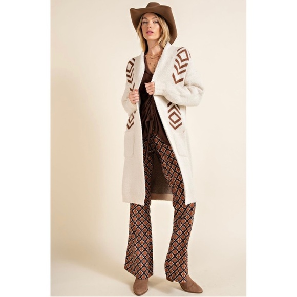 Western/Aztec Midi Cardigan/Coat! SO SOFT and COZY! - Picture 4 of 9